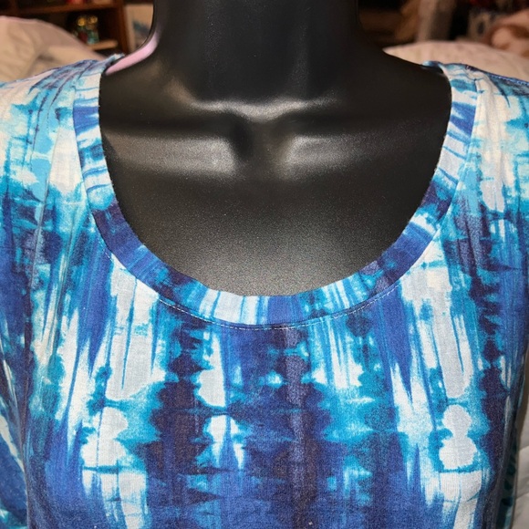 Cynthia Rowley Tie Dye Shark Bite Tank Top - Picture 2 of 8